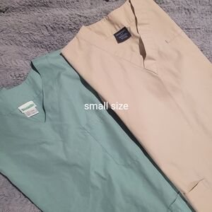 Lot Of Scrub Tops, Various Sizes, Colors And Patterns. Sizes S, M, L, XL.